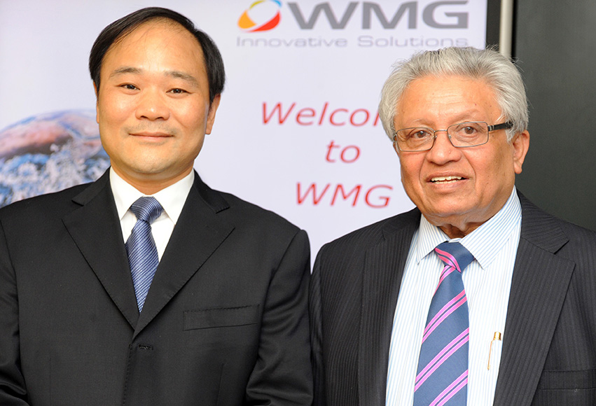 warwick manufacturing group, Professor Lord Kumar Bhattcharyy, with Li S...