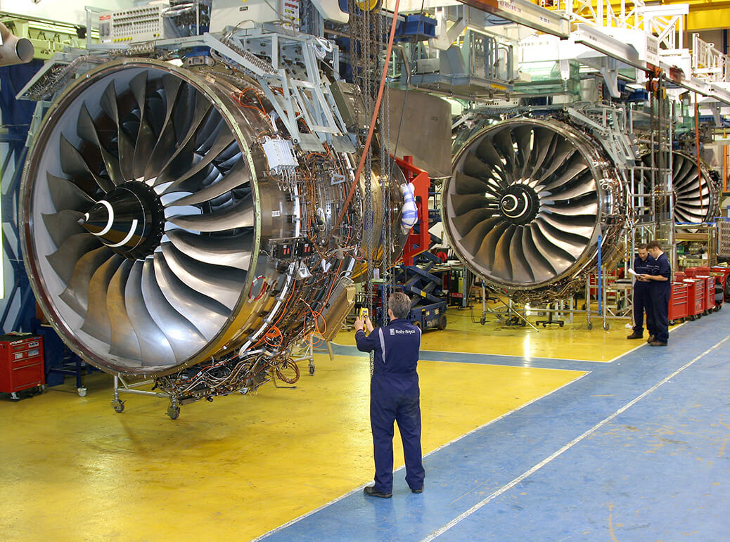 Rolls royce trent 1000 jet engine factoryx