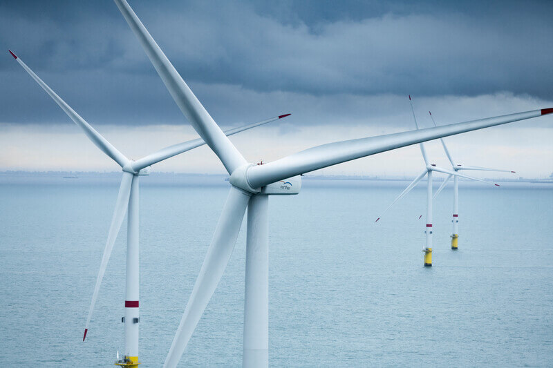 Vestas wind turbine aerial norther